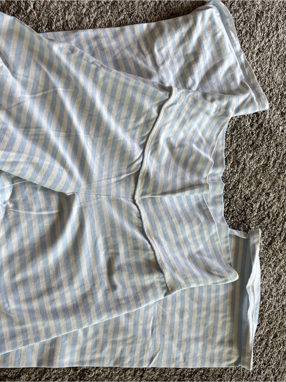 Wild Fable Light Blue Striped Foldover Pants